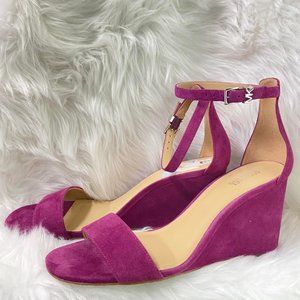 Michael Kors "Fiona" suede wedge sandals